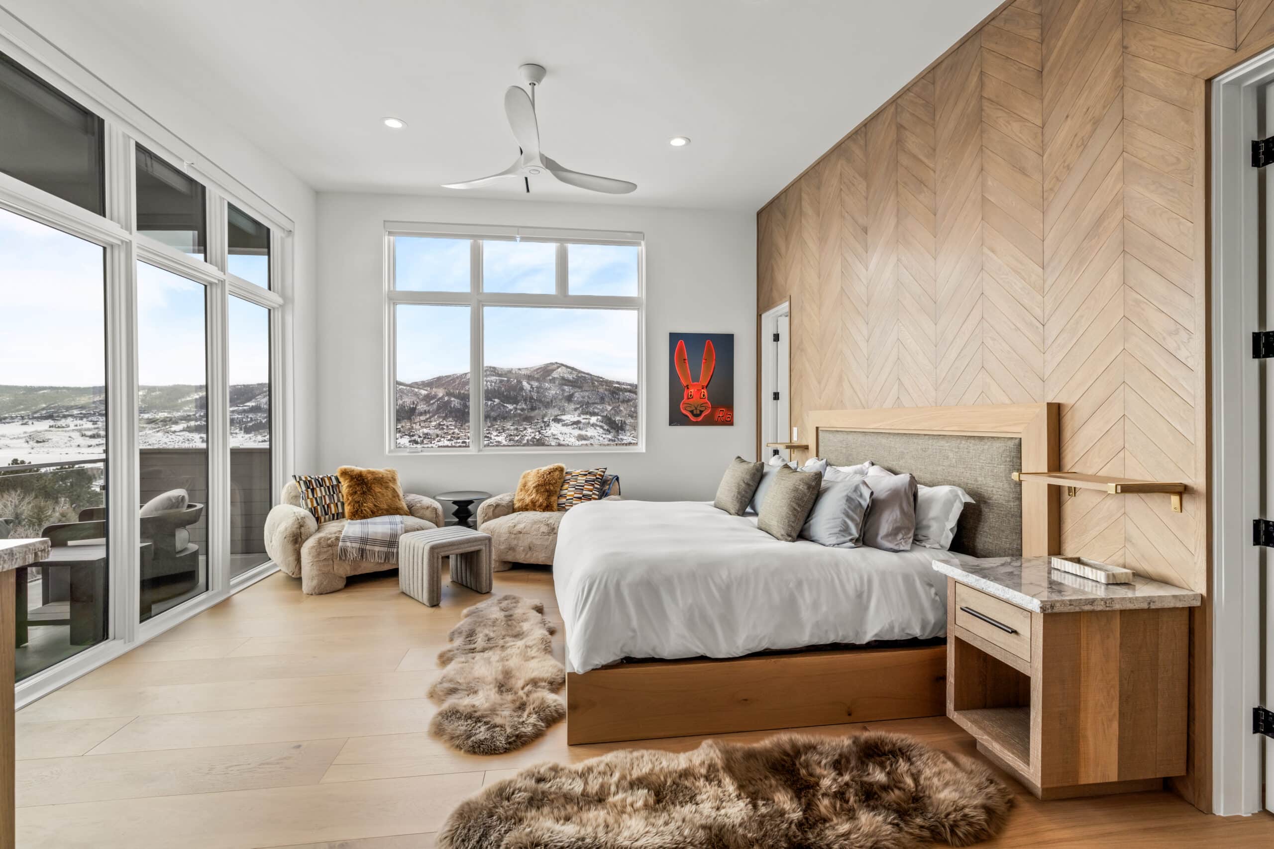 Luxury Steamboat Springs vacation rental living room managed by Nomadness Rentals